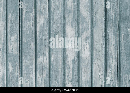 Shabby wooden fence. Gray surface of striped hardwood. Timber pattern, plank painted, light retro wood boards. Lumber background, carpentry rough Stock Photo