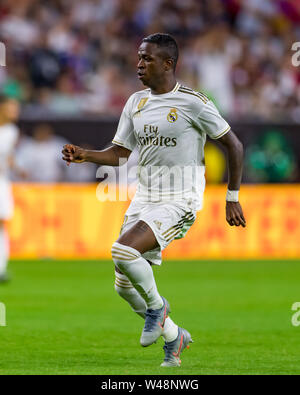 July 20, 2019: Real Madrid forward Vinicius Junior (28) during the International Champions Cup between Real Madrid and Bayern Munich FC at NRG Stadium in Houston, Texas. The final Bayern Munich wins 3-1. Â©Maria Lysaker/CSM Stock Photo