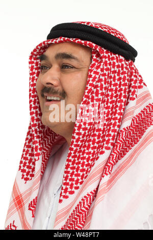 Close up of an arabian man smiling Stock Photo