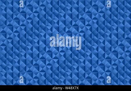 Blue triangle shape seamless pattern vector background Stock Vector