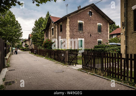 Italy Piedmont Turin - Collegno  Worker Village Leumann ( Villaggio Operaio Leumann - worker village Stock Photo