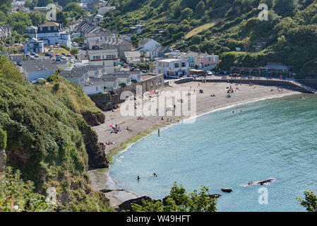beach Hele Bay North Devon Stock Photo Alamy
