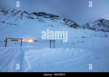 Haukland Beach in Moonlight, Vestvågøy, Lofoten, Norway, Europe Stock Photo