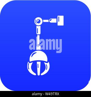 Mechanical grabber icon, simple style. Stock Vector