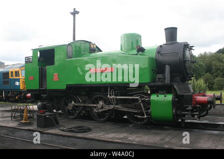 Polish steam railway tank engine, 'Hotspur' at Cheddleton preserved Railway, Churnet Valley Railway Stock Photo