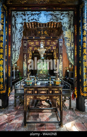 Dong Hoa Hiep old house or Mr Xoat old house, Cai Be, Tien Giang, Vietnam. Indoor Stock Photo