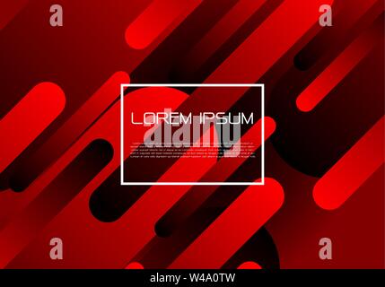 Abstract red black geometric dynamic shapes composition with white flame and text design modern futuristic background vector illustration.. Stock Vector