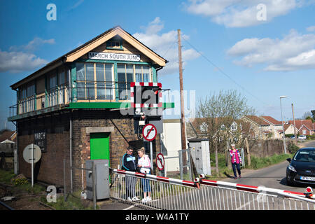 March South Junction Signal Box Stock Photo