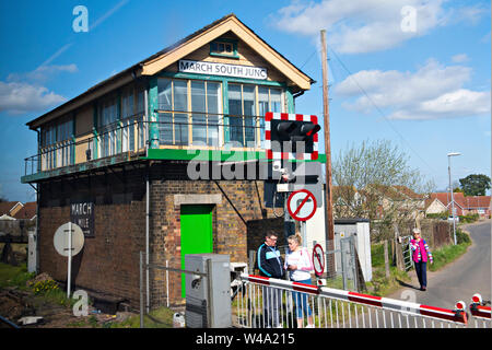 March South Junction Signal Box Stock Photo