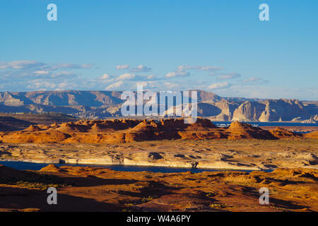 The beautiful colors and textures of Page, Arizona and Lake Powell Stock Photo