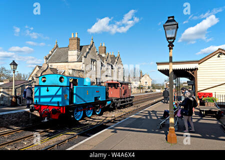 Wansford Station on the Nene Valley heritage railway in Cambridgeshire UK Stock Photo