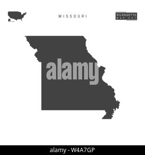 Missouri map outline - US state shape sharp polygonal geometric style ...