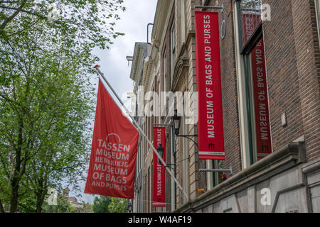 flags of museum of bags and purses at amsterdam the netherlands 2019 w4af19