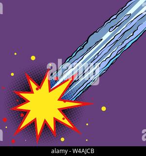 meteor, shooting star Stock Vector