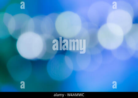 blue bokeh abstract light background. Stock Photo