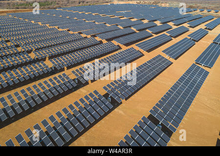 Field of Solar Panel Stock Photo