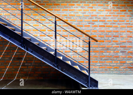 Brick wall and stairs architecture detail. Stock Photo