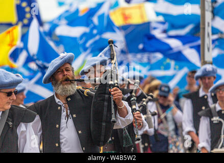Ayr, all under one banner independence march - 2019 Stock Photo