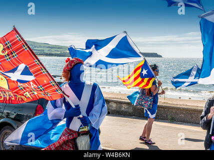 Ayr, all under one banner independence march - 2019 Stock Photo