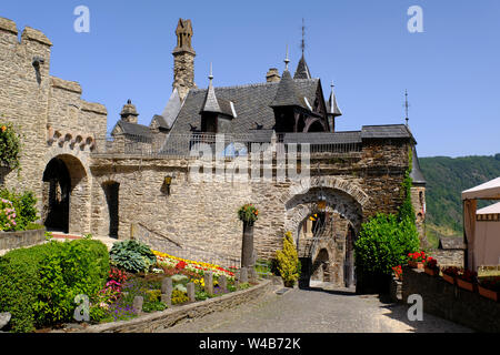 Cochem Castle in Cochem, Germany on the Moselle River Stock Photo