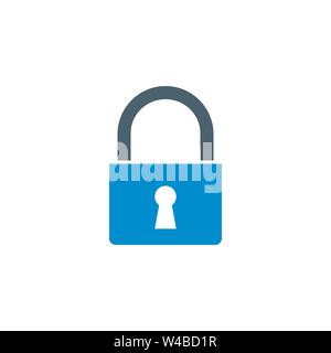 Padlock related vector glyph icon. Stock Vector