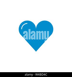Heart related vector glyph icon. Stock Vector