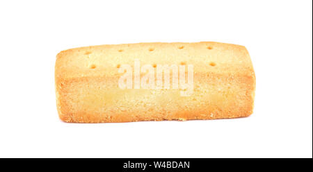 shortbread biscuit isolated on white Stock Photo