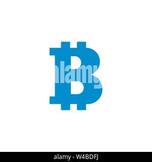 Bitcoin related vector glyph icon. Stock Vector