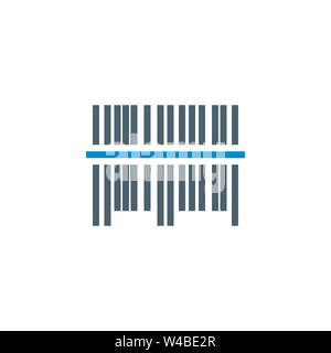 Bar Code related vector glyph icon. Stock Vector