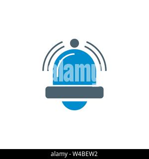 Bell related vector glyph icon. Stock Vector