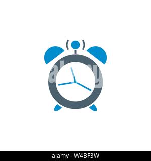 Alarm Clock related vector glyph icon. Stock Vector