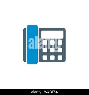 Office Phone related vector glyph icon. Stock Vector