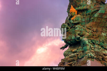 Garuda Wisnu Kencana statue. GWK 122-meter tall statue is one of the most recognizable and popular attractions of island Bali, Indonesia. Stock Photo