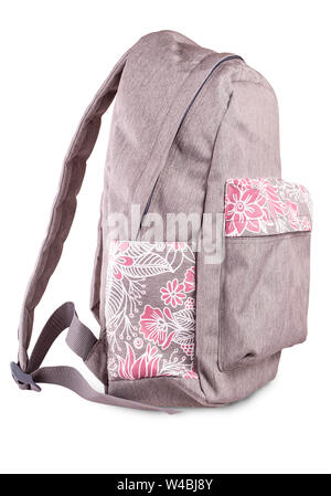 sporty  backpack isolated on white background Stock Photo