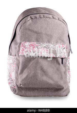 sporty  backpack isolated on white background Stock Photo