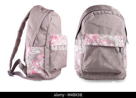 sporty  backpack isolated on white background Stock Photo