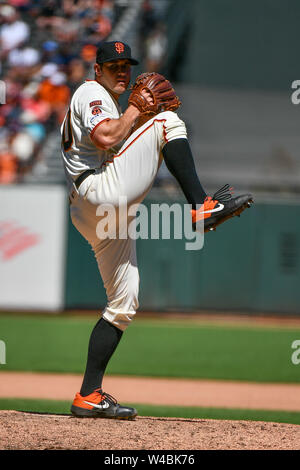 San Francisco Giants' Ty Blach In Action During A Baseball Game Against ...