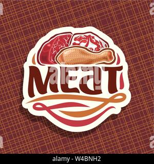 Vector logo for Meat Stock Vector