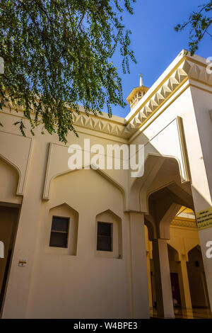 Dubai, UAE - December 1, 2018: Al Farooq Mosque. Located in Al Fahidi Historical Neighborhood (Al Bastakiya) Stock Photo