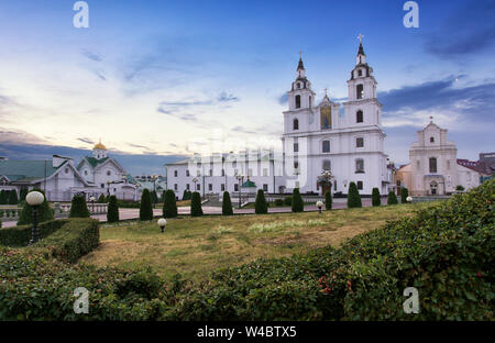 Minsk, Belarus. The Cathedral Of Holy Spirit In Minsk - The Main Orthodox Church Of Belarus And Symbol Of Capital Stock Photo