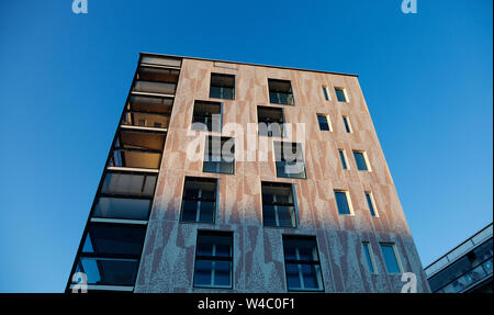 Uppsala, Sweden - June 21, 2019: newly built modern apartments in the city Stock Photo