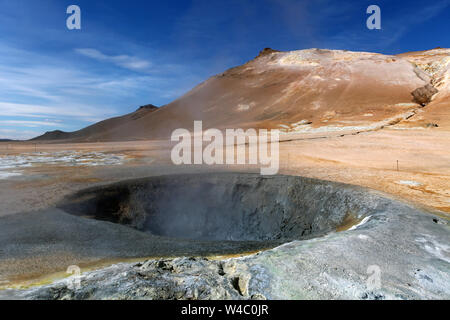 Iceland, Volcanic landscape Namafjall Stock Photo