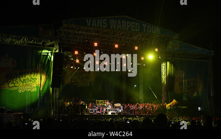 California, USA. 21st July, 2019. NOFX and Atmosphere during the Vans Warped Tour 25th Anniversary on July 21, 2019 in Mountain View, California. Credit: MediaPunch Inc/Alamy Live News Stock Photo