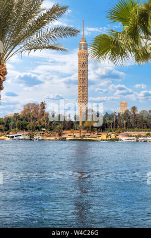 The Cairo Tower and the Nile view, Egypt Stock Photo - Alamy