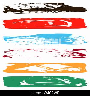 banners for a beautiful collection of grunge textures design Stock Vector
