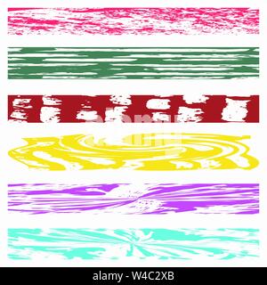 banners for a beautiful collection of grunge textures design Stock Vector