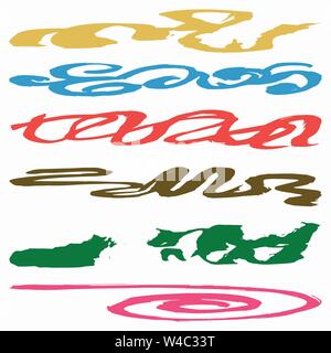 graffiti abstract color lines Stock Vector