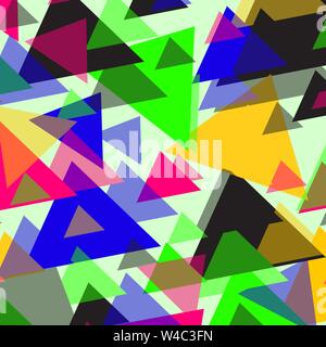 bright colored polygons on a light background vector illustration Stock Vector