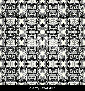 polygons monochrome geometric seamless pattern vector illustration Stock Vector