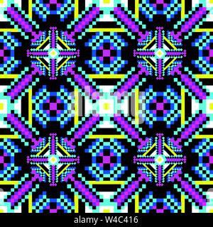 beautiful colored polygons geometric seamless pattern Stock Vector
